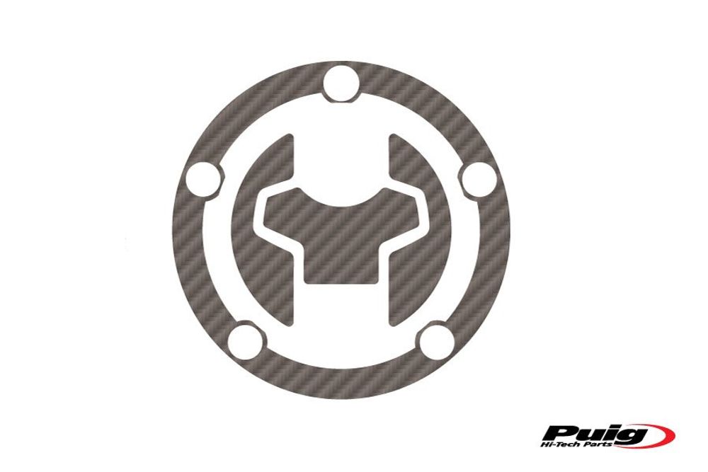 PUIG 9966C Tankdeckelschutz X-TREME  passend fuer SUZUKI GSX-S125 Carbon look