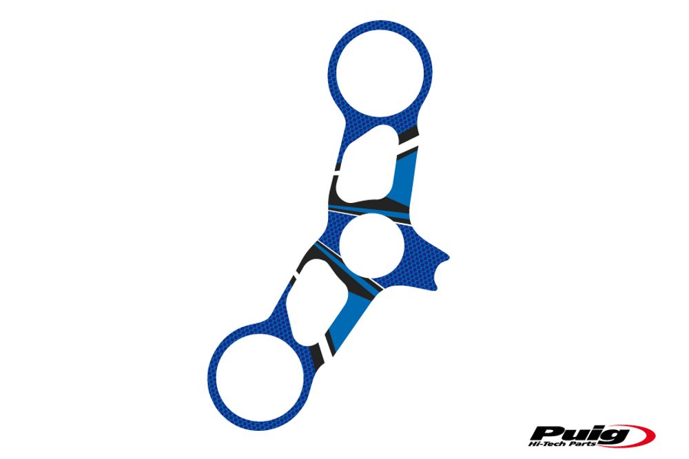 PUIG 6980A Radikal Yoke Protector  passend fuer DUCATI 749 Blau
