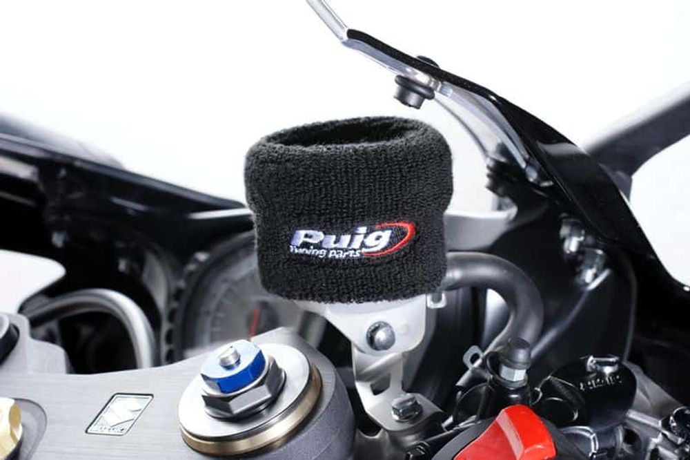 PUIG 5208N Vorderer Bremskanalhandschuh  passend fuer UNIVERSAL UNIVERSAL Schwarz