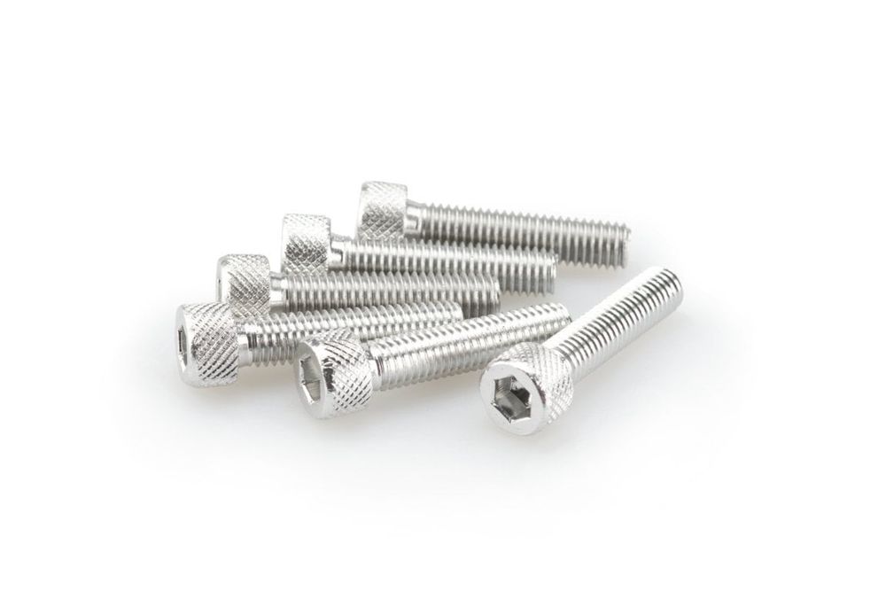 PUIG 0500P Muttern aus Anodisierten Aluminium  passend fuer UNIVERSAL UNIVERSAL Silber