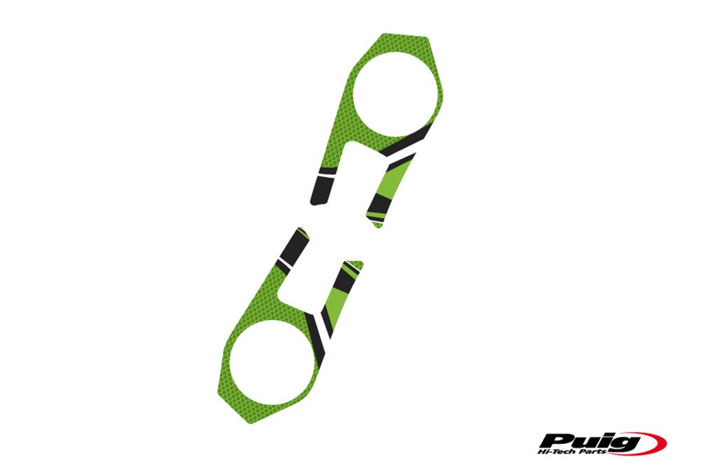 PUIG 6948V Radikal Yoke Protector  passend fuer KAWASAKI ZX-6R NINJA Grün