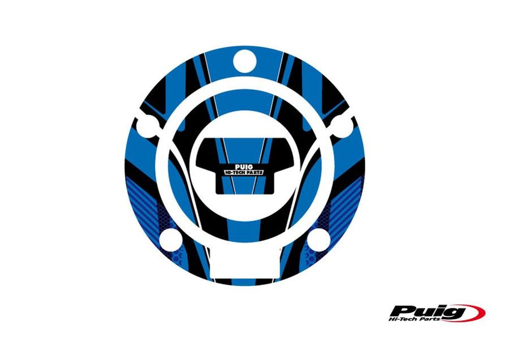 PUIG 6324A Tankdeckelabdeckungen Radikal  passend fuer YAMAHA MT-07 Blau