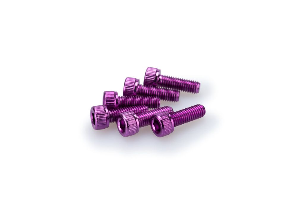 PUIG 0146L Muttern aus Anodisierten Aluminium  passend fuer UNIVERSAL UNIVERSAL Lila