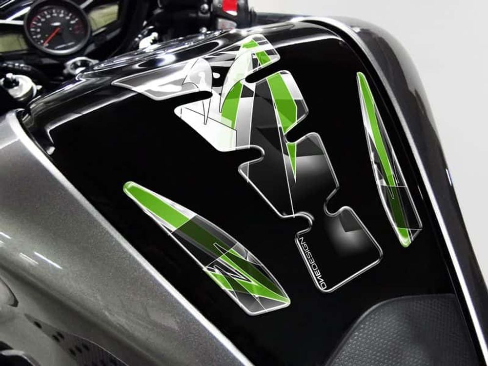 PUIG 4720N Wings Tankprotektor  passend fuer KAWASAKI KLE500 Schwarz
