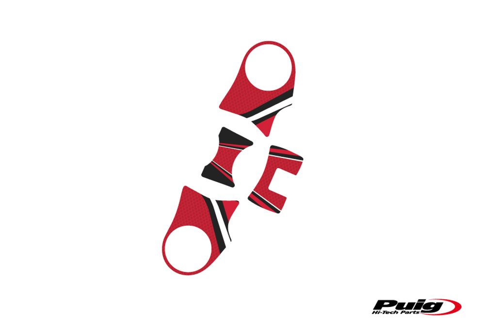PUIG 6961R Radikal Yoke Protector  passend fuer HONDA NC750XD Rot