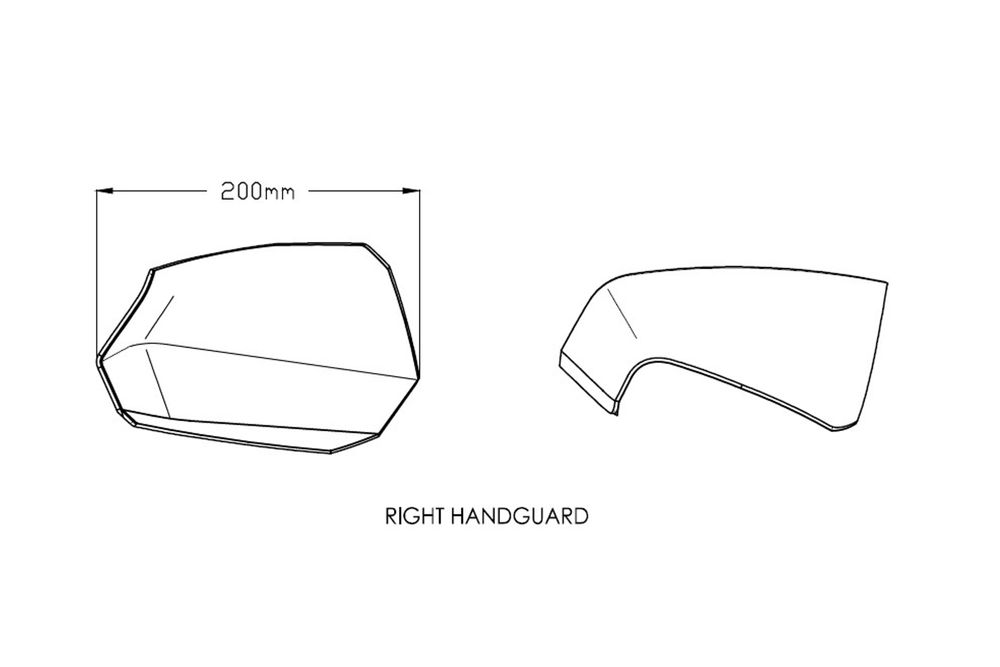 PUIG 3488W Maxiscooter Handschutzprotektoren  passend fuer KAWASAKI J300 Transparent