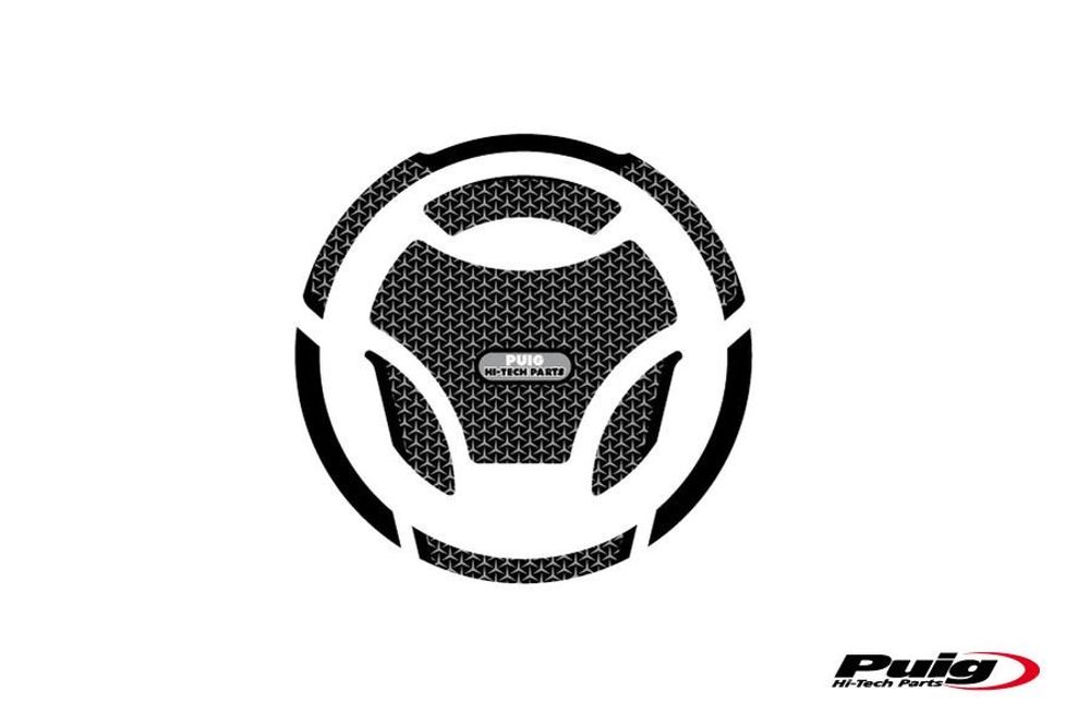 PUIG 7583U Tankdeckelabdeckungen Naked  passend fuer YAMAHA YZF-R125 Grau