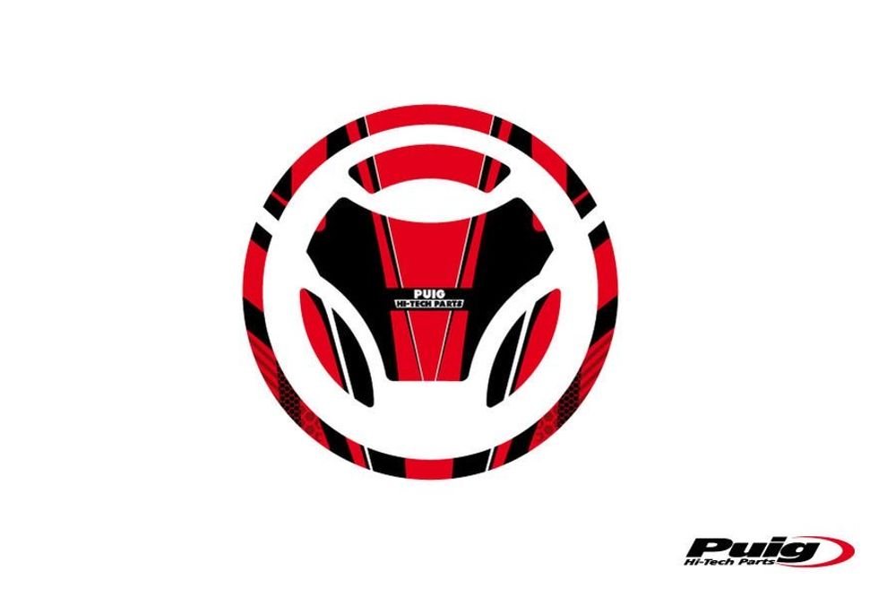 PUIG 7584R Tankdeckelabdeckungen Radikal  passend fuer YAMAHA YZF-R125 Rot