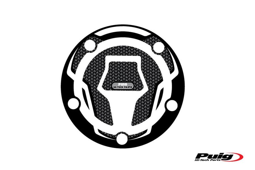PUIG 9608U Tankdeckelabdeckungen Naked  passend fuer SUZUKI GSX-R125 Grau