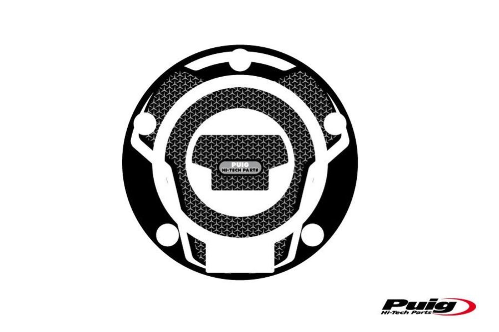 PUIG 6323U Tankdeckelabdeckungen Naked  passend fuer YAMAHA MT-07 Grau