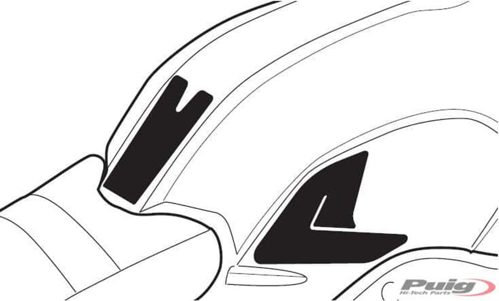 PUIG 9129C Spezifischer Tankschutz  passend fuer BMW R NINET Carbon look