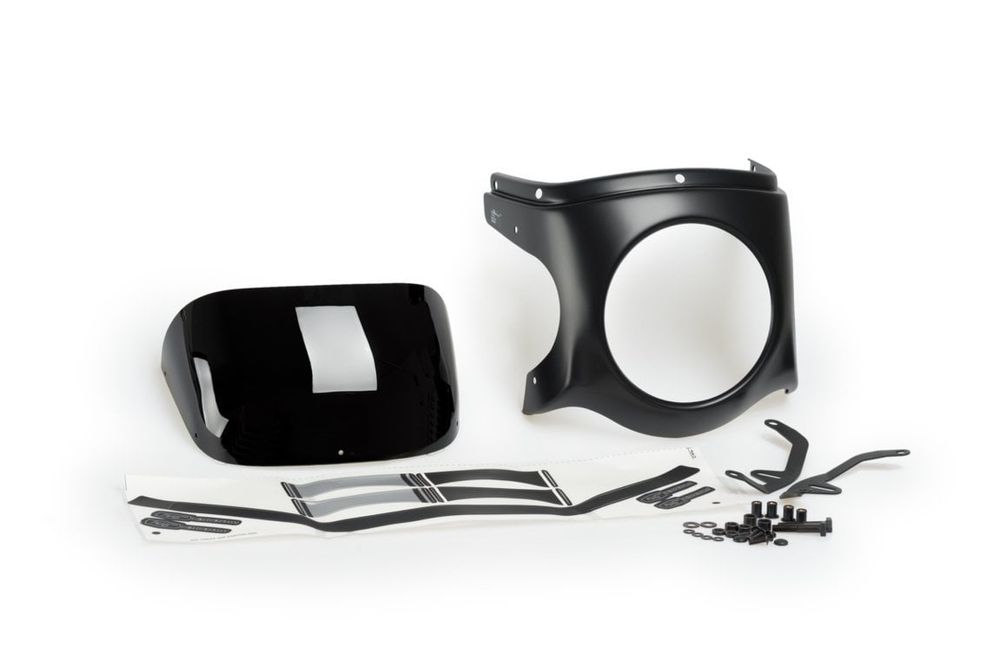 PUIG 9554N Retro-Verkleidungscheibe  passend fuer TRIUMPH BONNEVILLE SPEEDMASTER Schwarz