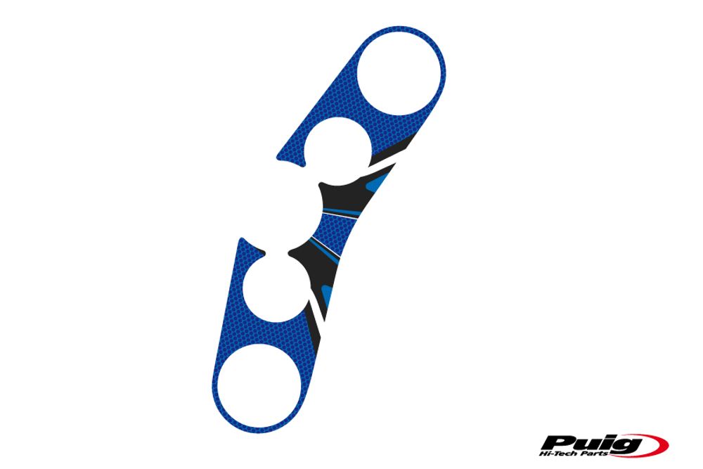 PUIG 6918A Radikal Yoke Protector  passend fuer SUZUKI GSR750 Blau