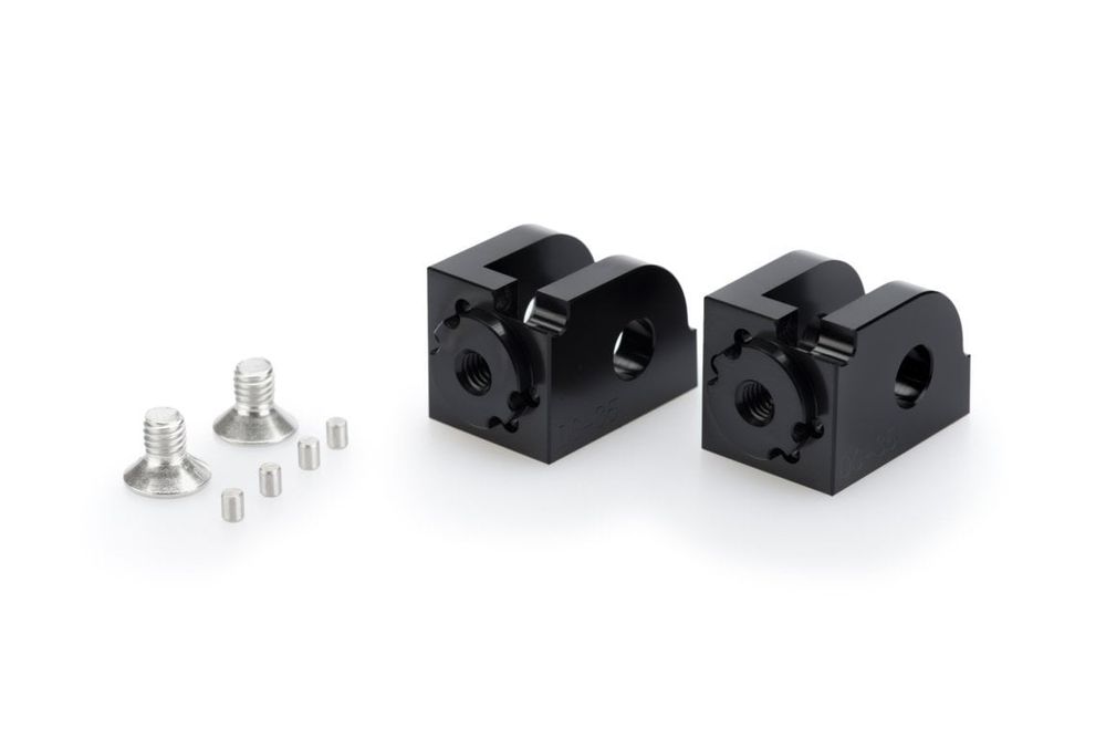 PUIG 20304N Fußrasten Adapter passend fuer BMW R1200R Schwarz