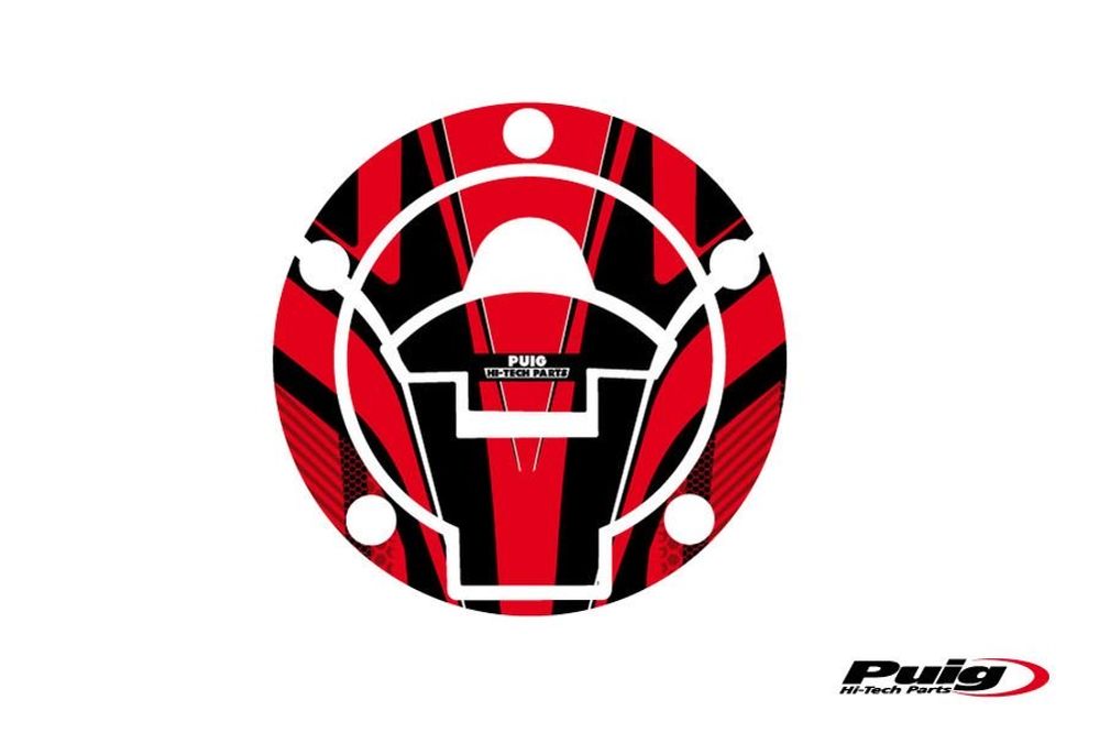 PUIG 8281R Tankdeckelabdeckungen Radikal  passend fuer YAMAHA YZF-R3 Rot