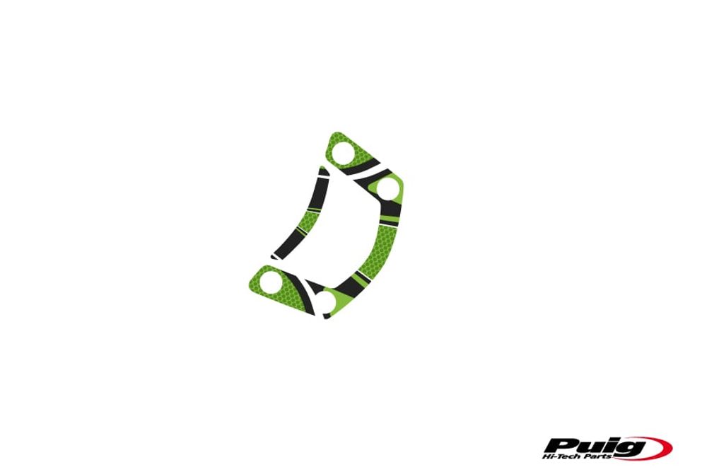 PUIG 6956V Radikal Yoke Protector  passend fuer KAWASAKI ER-6F Grün