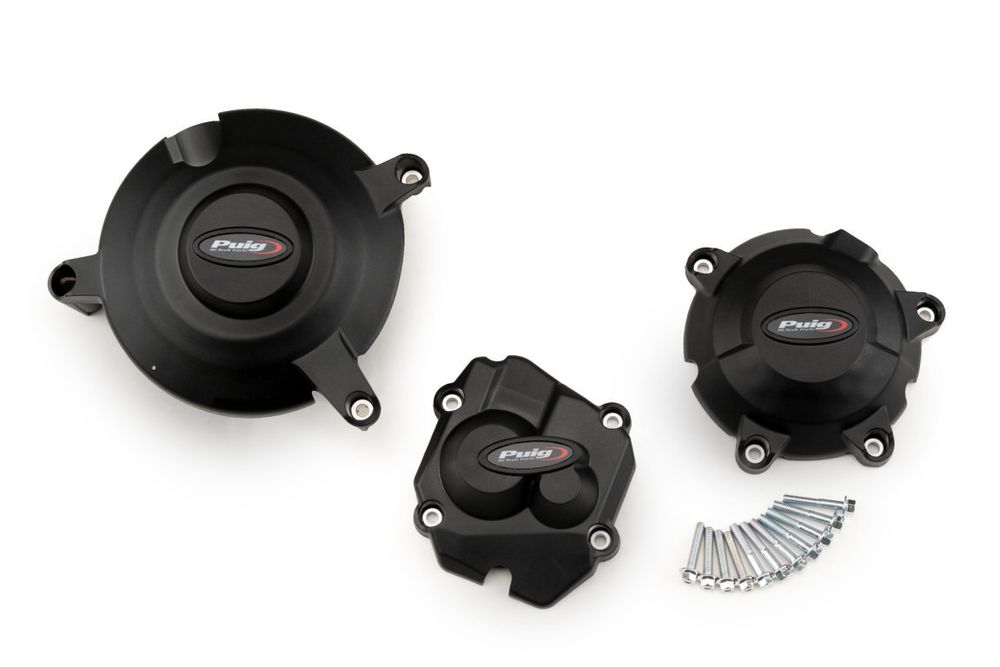 PUIG 21514N Motorschutzhauben Track für Championship  passend fuer KAWASAKI ZX-10R Schwarz