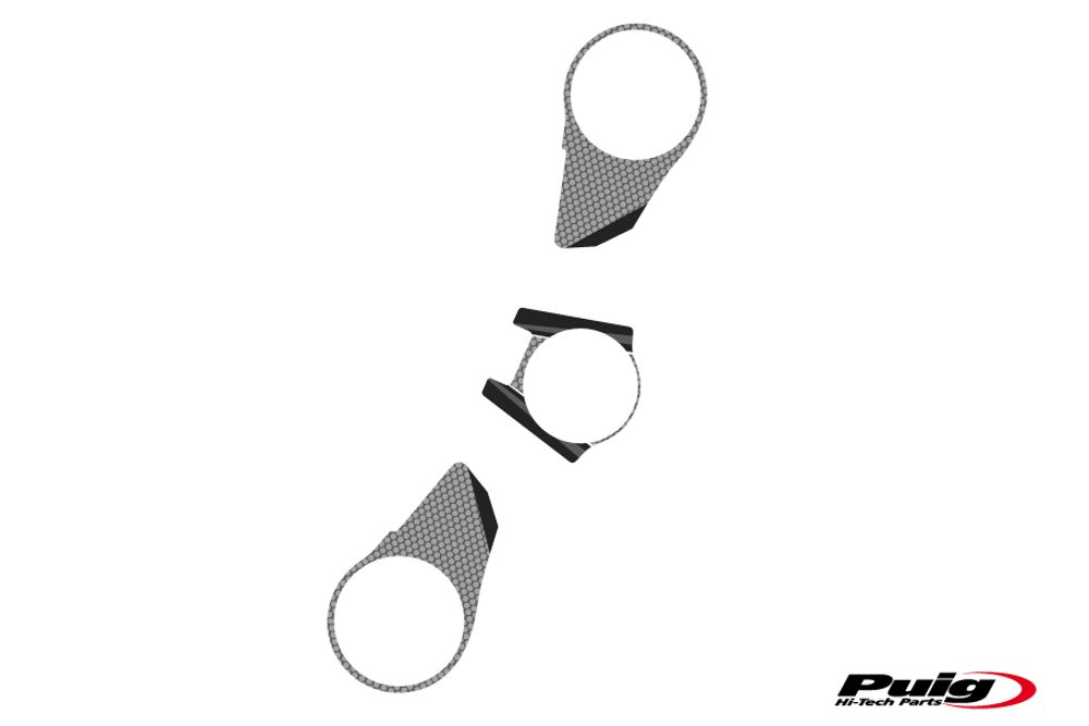 PUIG 9172U Radikal Yoke Protector  passend fuer APRILIA RSV4 R Grau