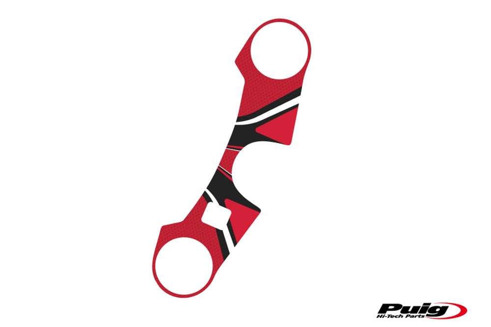 PUIG 6936R Radikal Yoke Protector  passend fuer SUZUKI GSX-R1000 Rot