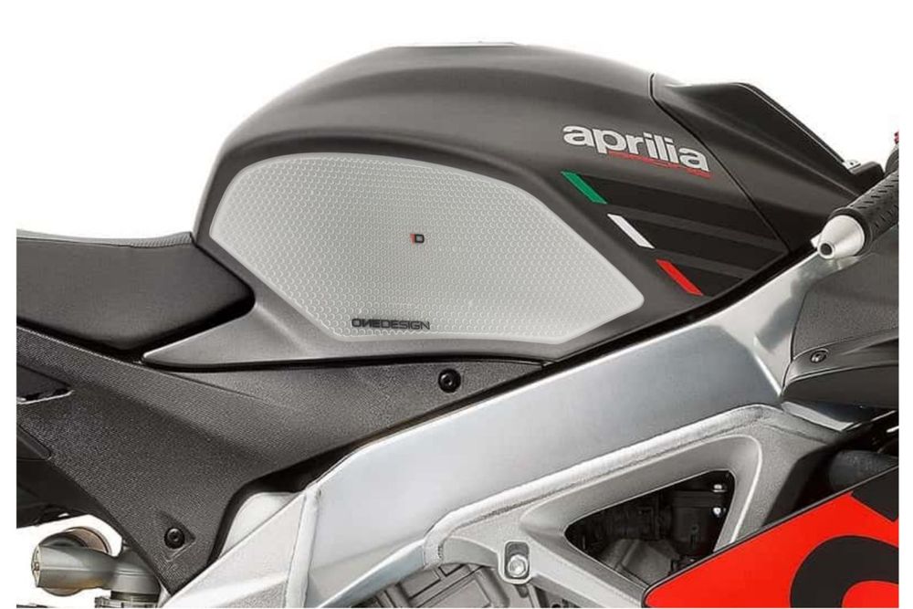 PUIG 20060W Spezieller Seitlicher Tankprotektor  passend fuer APRILIA RSV4 Transparent