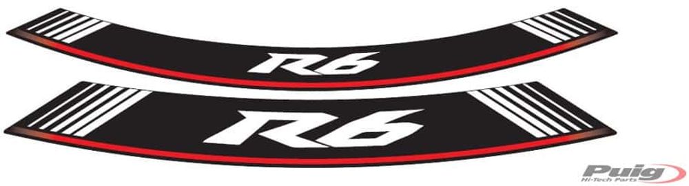 PUIG 5530P Rim Strips Specials  passend fuer YAMAHA YZF-R6 Silber
