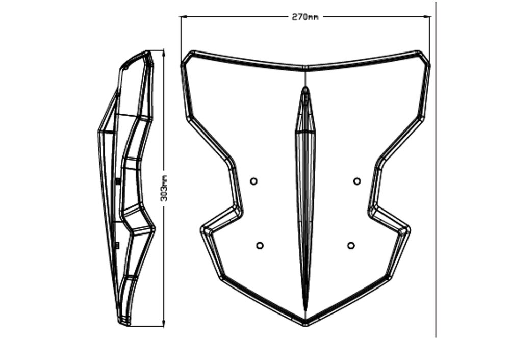 PUIG 20285F New Generation Sport  passend fuer YAMAHA MT-03 Stark getönt