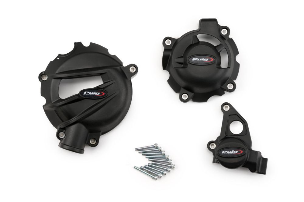 PUIG 21503N Motorschutzhauben Track für Championship  passend fuer BMW S1000RR Schwarz
