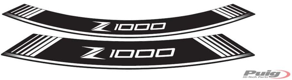 PUIG 7590B Rim Strips Specials  passend fuer KAWASAKI Z1000 Weiss