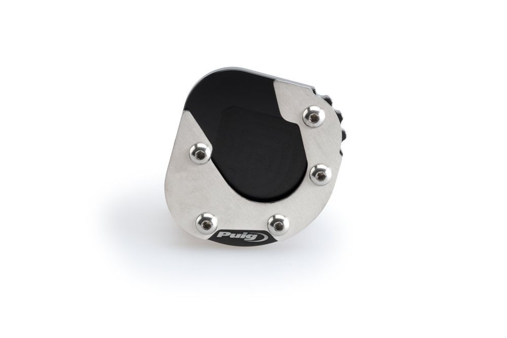 PUIG 20188N Fusstandverbreiterung mit Standardaufhängung  passend fuer BMW F700GS Schwarz