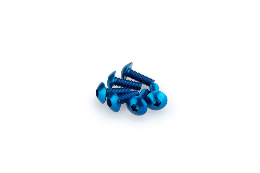 PUIG 0543A Muttern aus Anodisierten Aluminium  passend fuer UNIVERSAL UNIVERSAL Blau