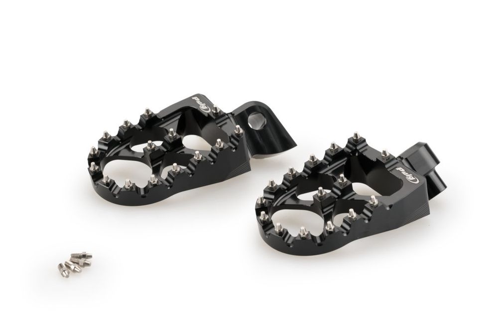 PUIG 21203N Fussrasten Off-Road  passend fuer YAMAHA TENERE 700 Schwarz