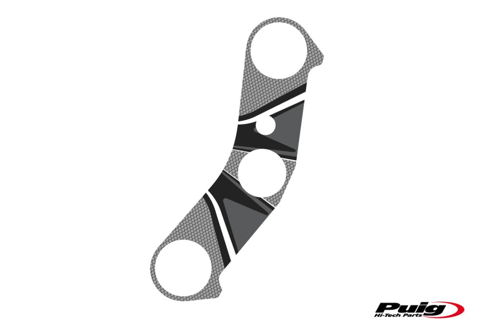 PUIG 6929U Radikal Yoke Protector  passend fuer YAMAHA YZF-R6 Grau