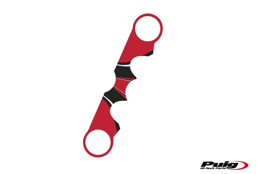 PUIG 6917R Radikal Yoke Protector  passend fuer SUZUKI GSX650F Rot