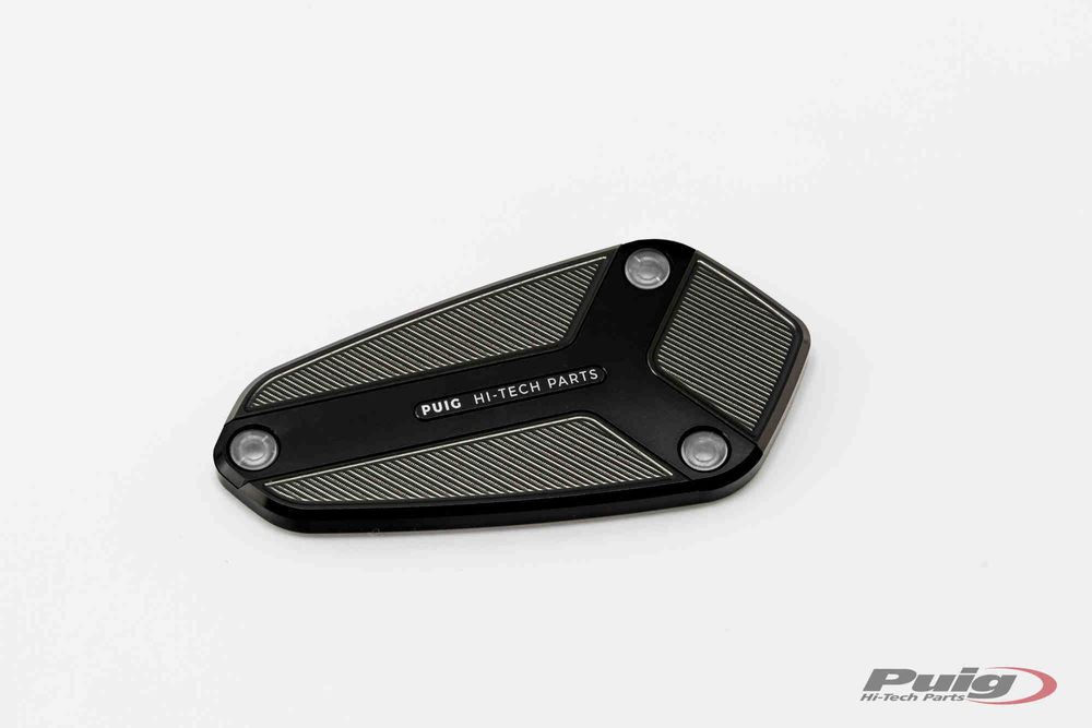 PUIG 9277N Vorderer Bremsflüssigkeitsbehälterdeckel  passend fuer KAWASAKI Z1000 Schwarz