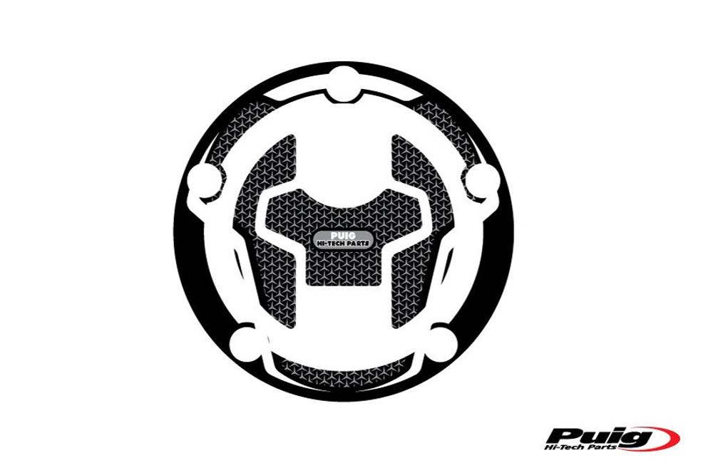 PUIG 9964U Tankdeckelabdeckungen Naked  passend fuer SUZUKI GSX-S125 Grau