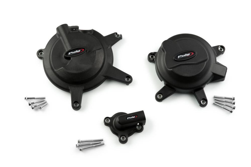 PUIG 20169N Motorschutzhaube  passend fuer KAWASAKI NINJA 400 Schwarz