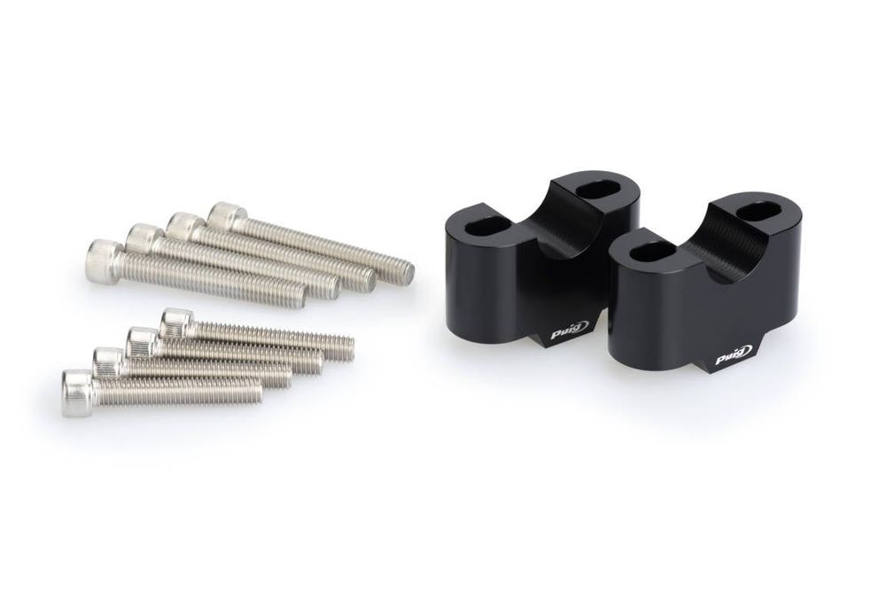 PUIG 3672N Lenkererhöhungen  passend fuer UNIVERSAL UNIVERSAL Schwarz