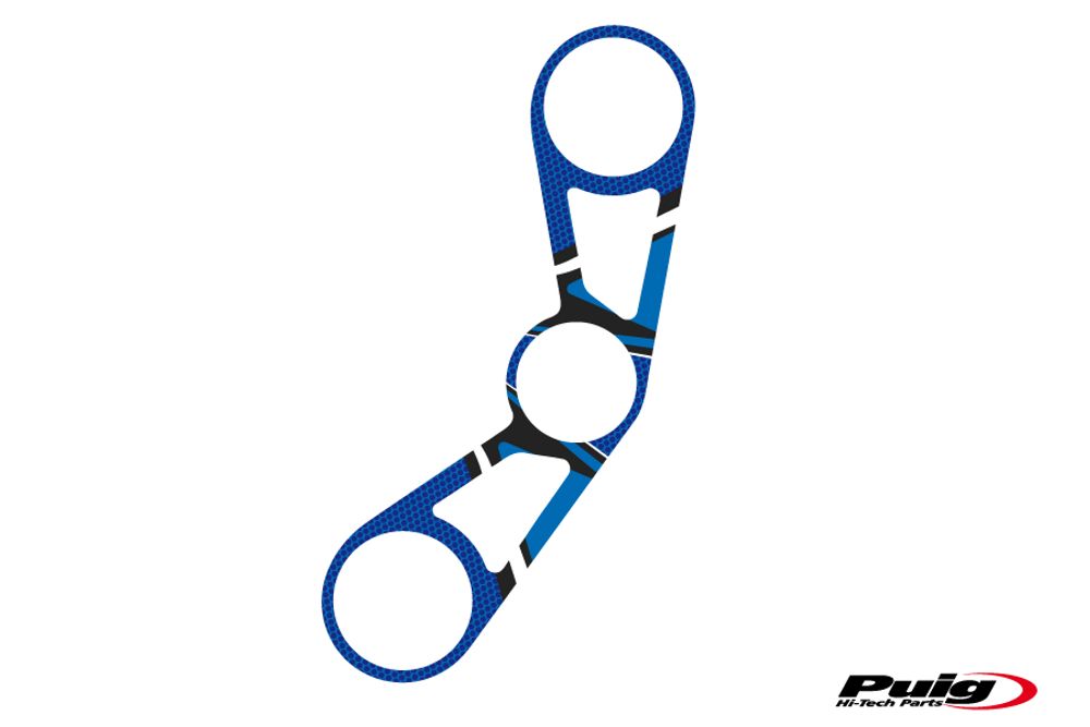 PUIG 6981A Radikal Yoke Protector  passend fuer BMW S1000RR Blau