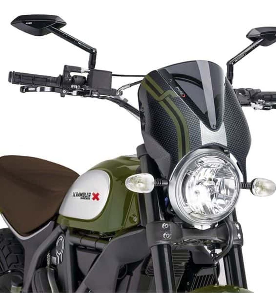 PUIG 8192F Retrovision  passend fuer DUCATI SCRAMBLER ICON Stark getönt