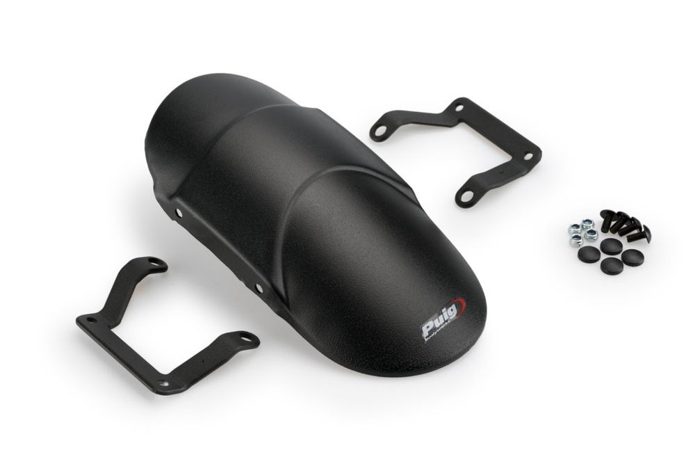 PUIG 3817N VORDERER KOTFLÜGEL DES gefrästes Blech  passend fuer KAWASAKI VULCAN S Schwarz