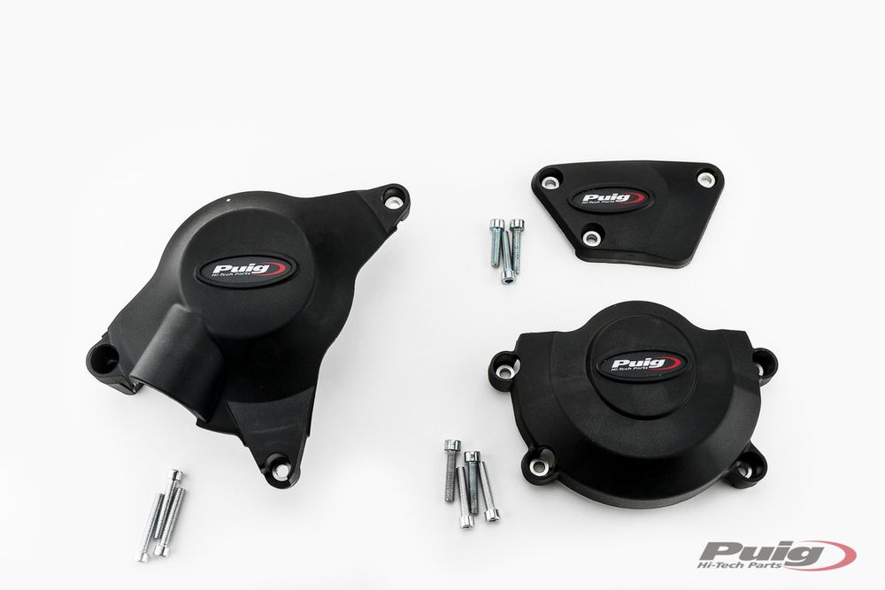 PUIG 21521N Motorschutzhauben Track für Championship  passend fuer YAMAHA YZF-R6 Schwarz