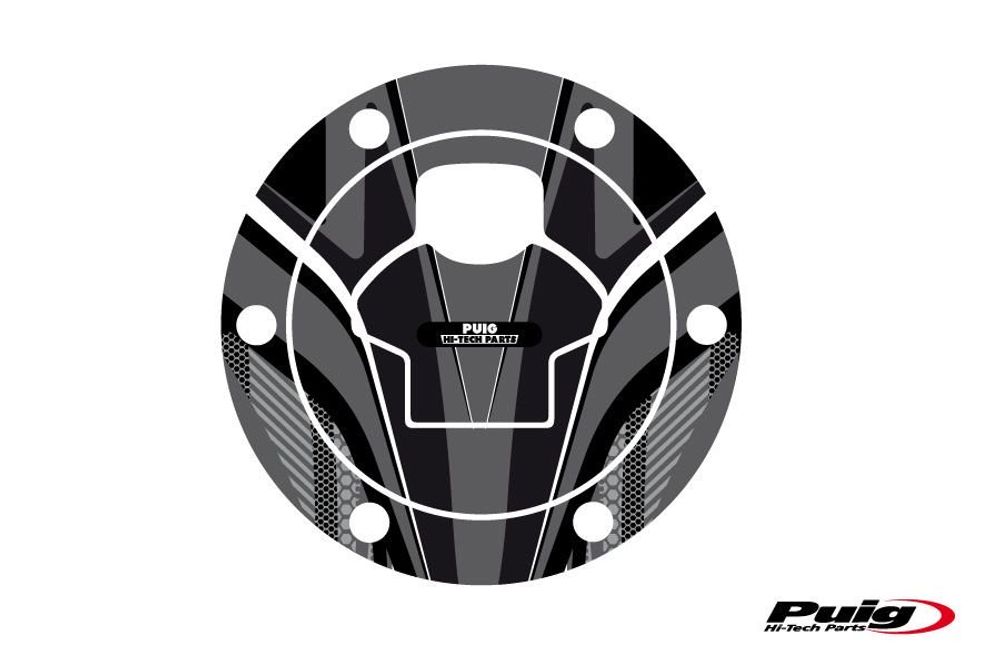 PUIG 6298U Tankdeckelabdeckungen Radikal  passend fuer BMW F650 Grau