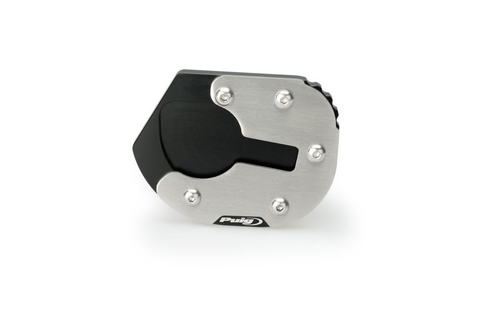 PUIG 20553N Fusstandverbreiterung mit Abgesenkter Aufhängung  passend fuer BMW F700GS Schwarz