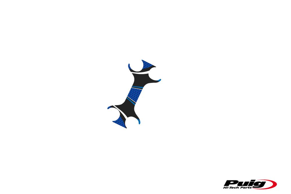 PUIG 6968A Radikal Yoke Protector  passend fuer HONDA CB600F HORNET Blau