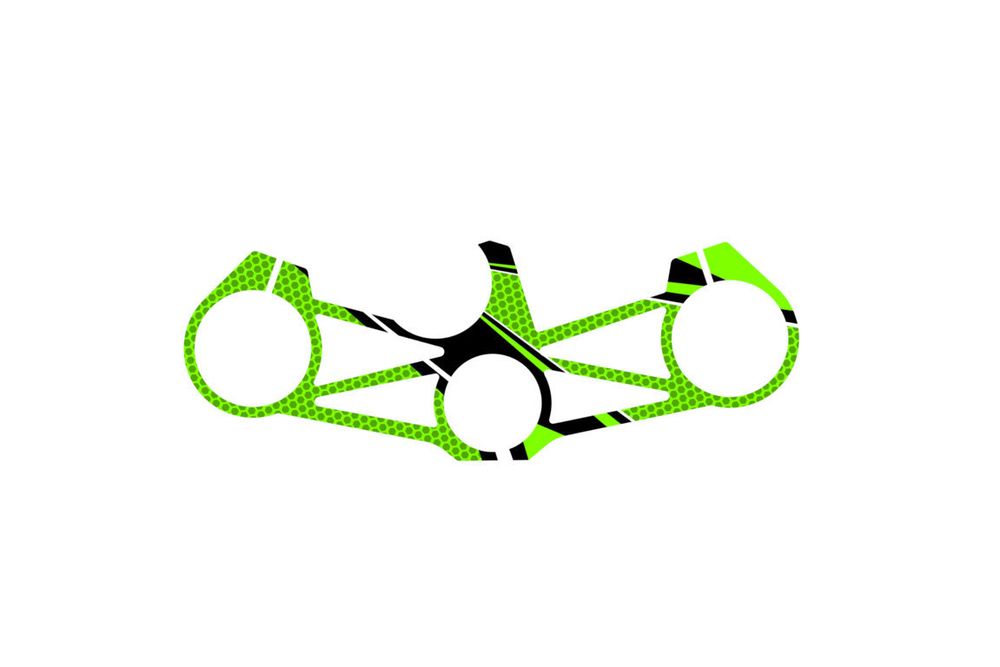 PUIG 3478V Radikal Yoke Protector  passend fuer KAWASAKI ZX-6R 636 NINJA Grün