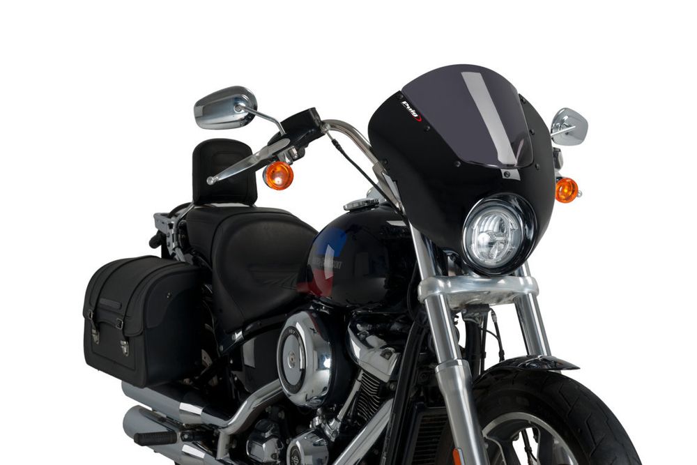 PUIG 21096F Dark Night  passend fuer HARLEY DAVIDSON SOFTAIL LOW RIDER FXLR Stark getönt