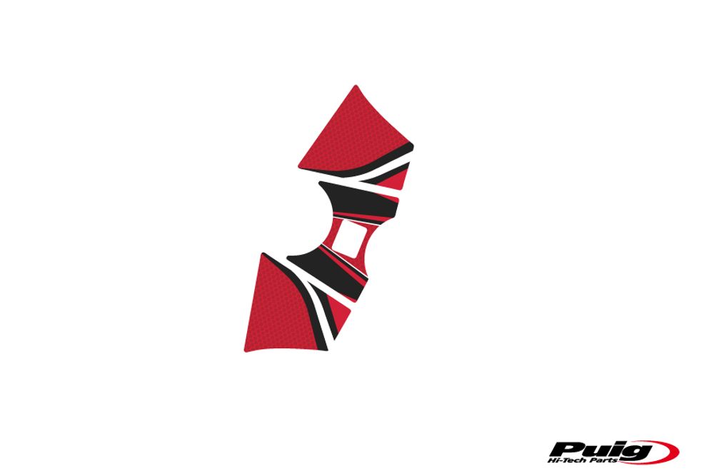 PUIG 6958R Radikal Yoke Protector  passend fuer HONDA VFR 1200 FD Rot