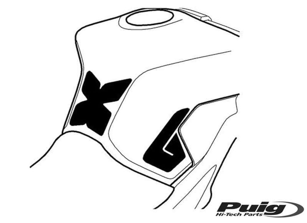 PUIG 8439C Spezifischer Tankschutz  passend fuer YAMAHA MT-09 Carbon look