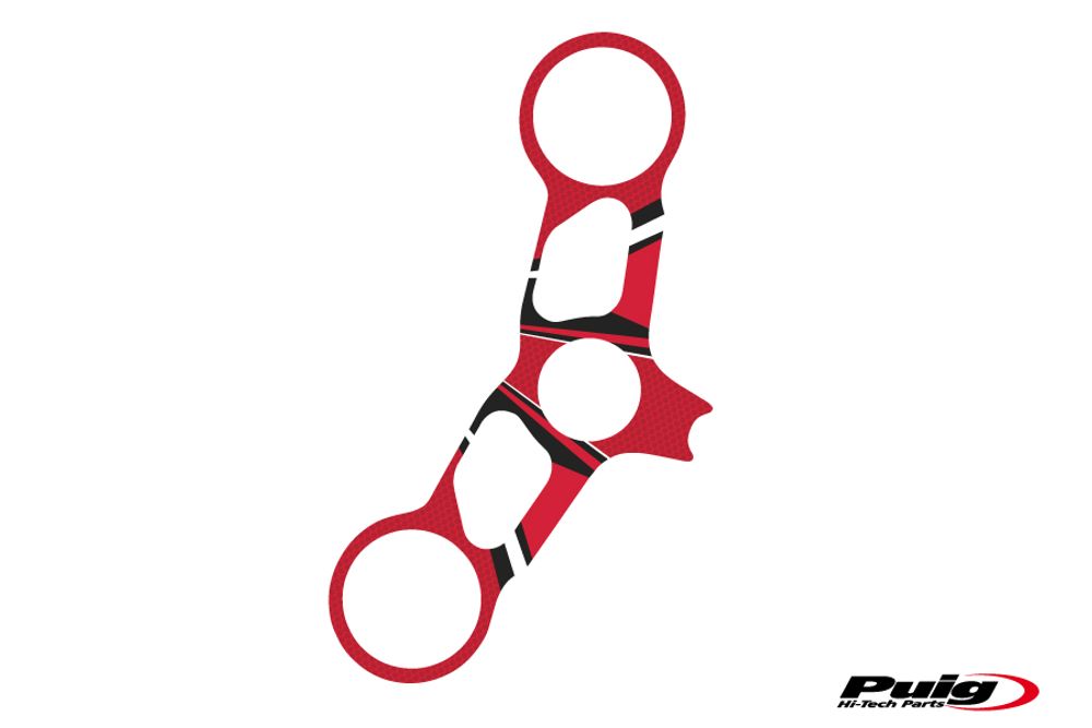 PUIG 6980R Radikal Yoke Protector  passend fuer DUCATI 749 Rot