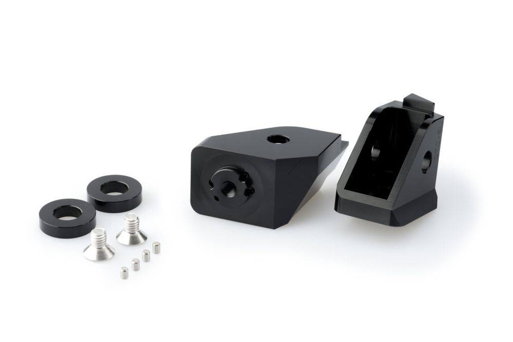 PUIG 20321N Adapter Fußrasten  passend fuer BMW F650GS Schwarz